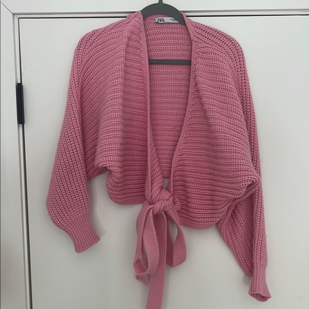 Zara Pink Knit Cardigan